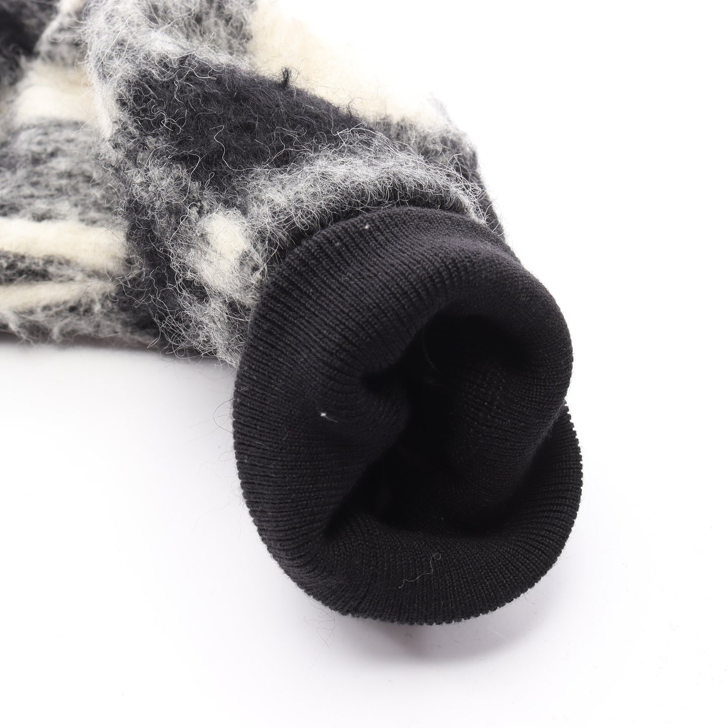 MONCLER GENIUS 7 FRAGMENT HIROSHI FUJIWARA LICH ダウンジャケット アルパカ ウール ブラック ホワイト モンクレール アウター MONCLER