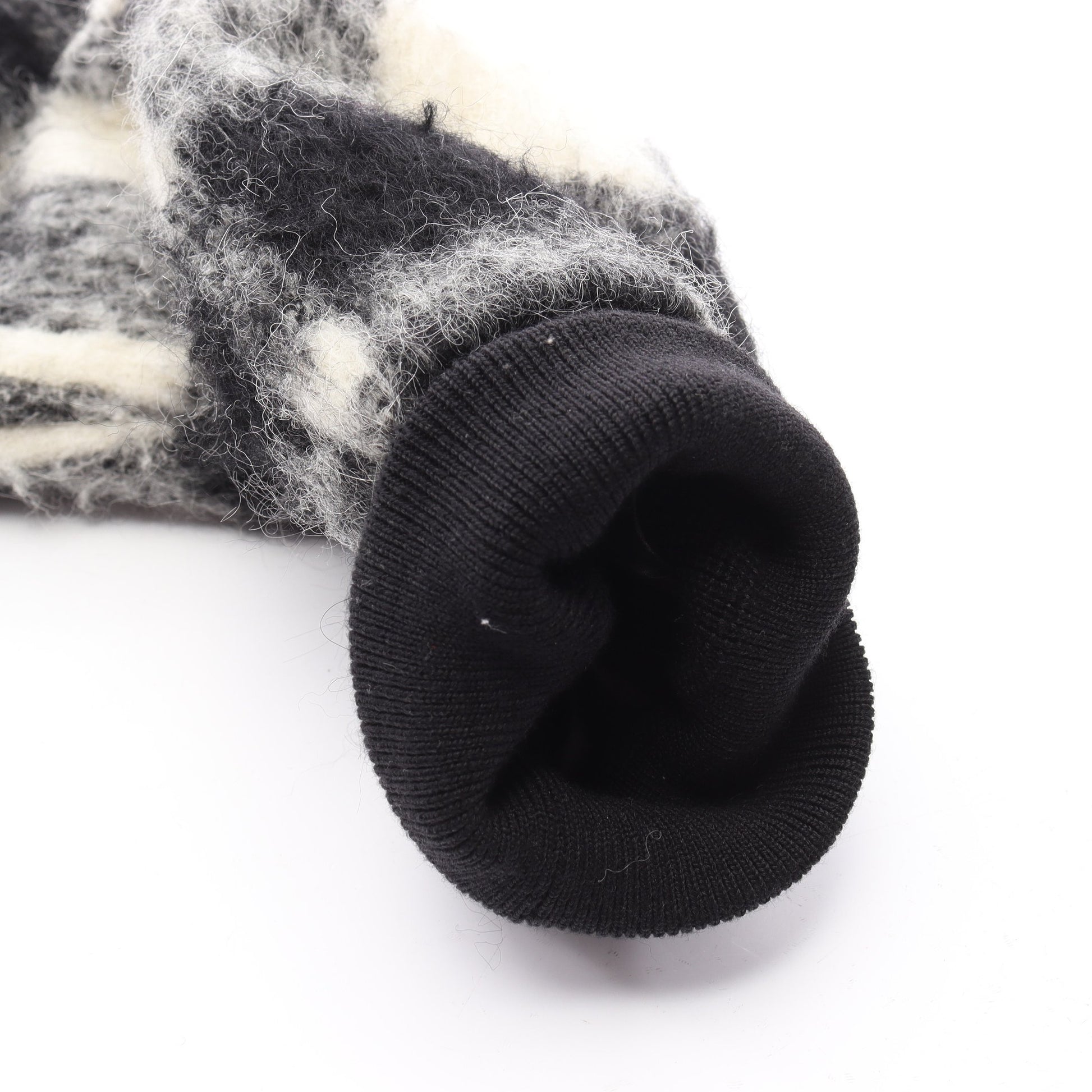 MONCLER GENIUS 7 FRAGMENT HIROSHI FUJIWARA LICH ダウンジャケット アルパカ ウール ブラック ホワイト モンクレール アウター MONCLER