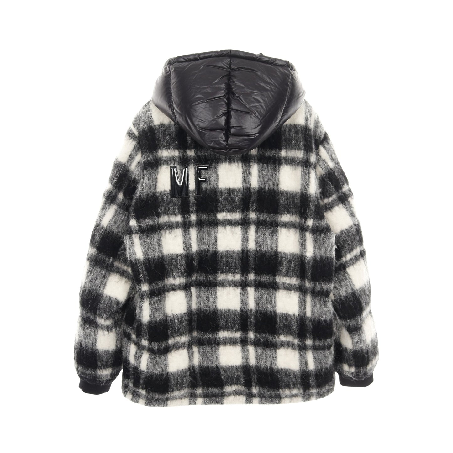 MONCLER GENIUS 7 FRAGMENT HIROSHI FUJIWARA LICH ダウンジャケット アルパカ ウール ブラック ホワイト モンクレール アウター MONCLER