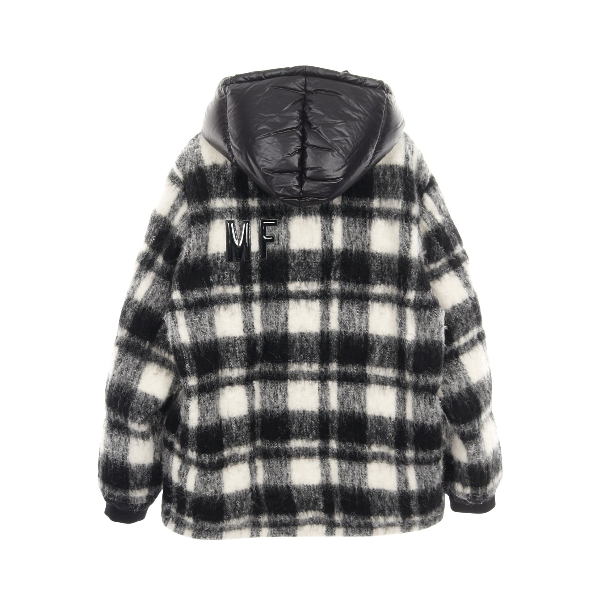 MONCLER GENIUS 7 FRAGMENT HIROSHI FUJIWARA LICH ダウンジャケット アルパカ ウール ブラック ホワイト モンクレール アウター MONCLER