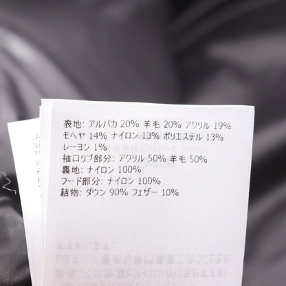 MONCLER GENIUS 7 FRAGMENT HIROSHI FUJIWARA LICH ダウンジャケット アルパカ ウール ブラック ホワイト モンクレール アウター MONCLER