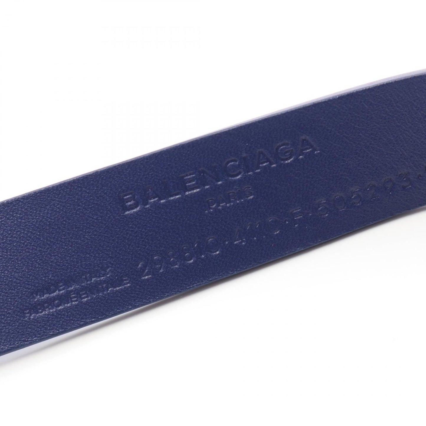 ベルト レザー ブルー ロゴ ゴールド金具 バレンシアガ 財布・小物 BALENCIAGA