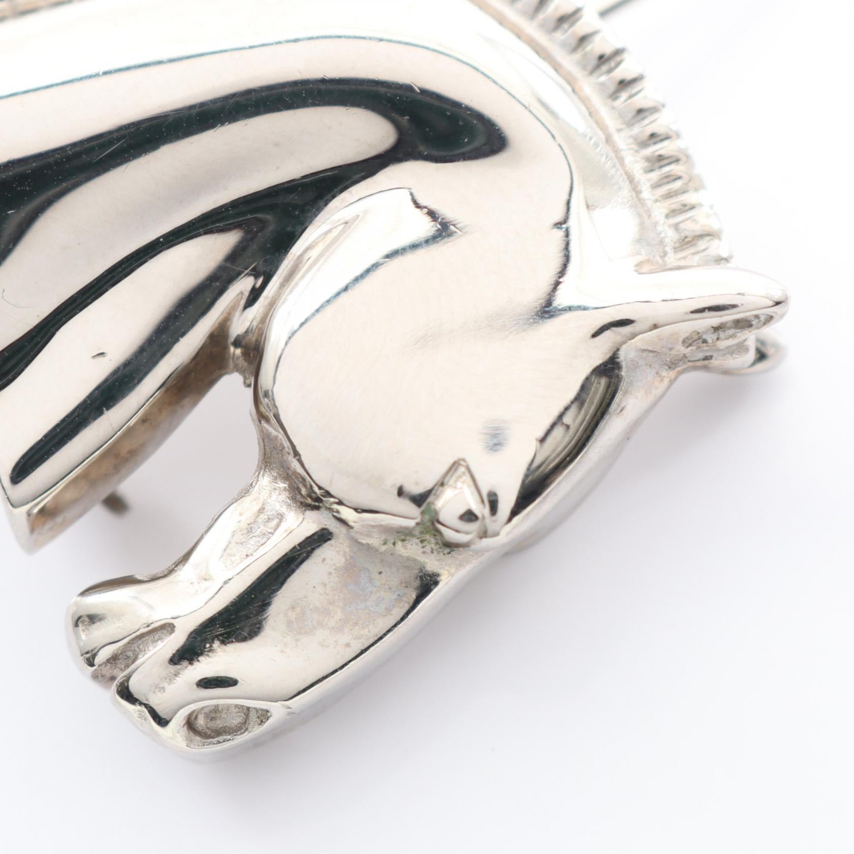 ホースヘッド ブローチ シルバー エルメス – RECLO