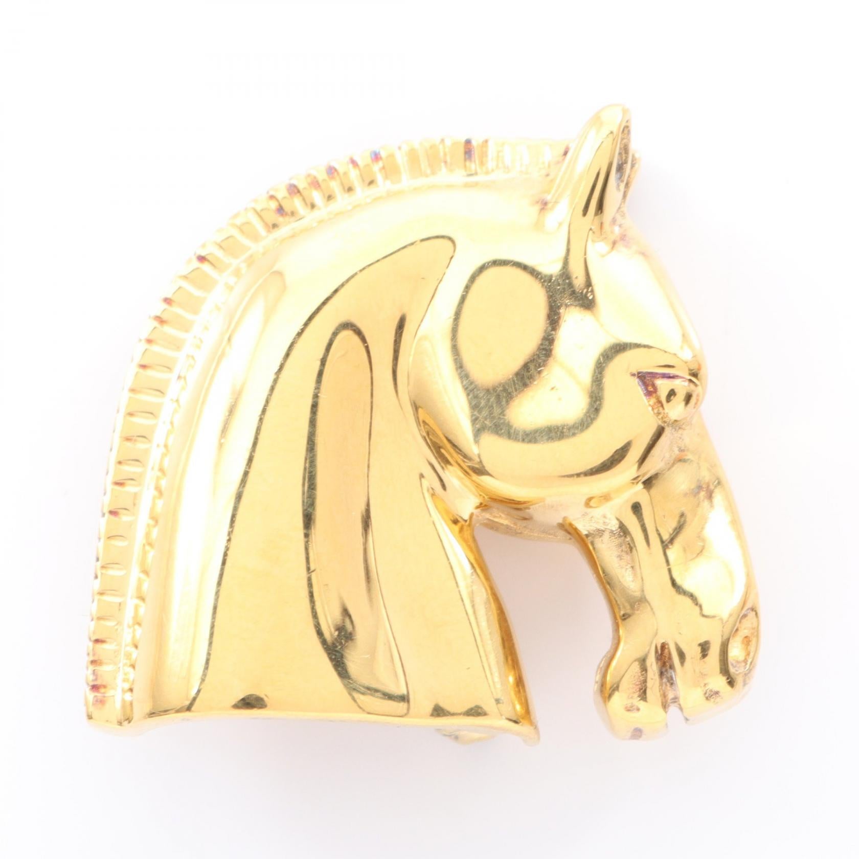 ホースヘッド ブローチ GP ゴールド エルメス – RECLO