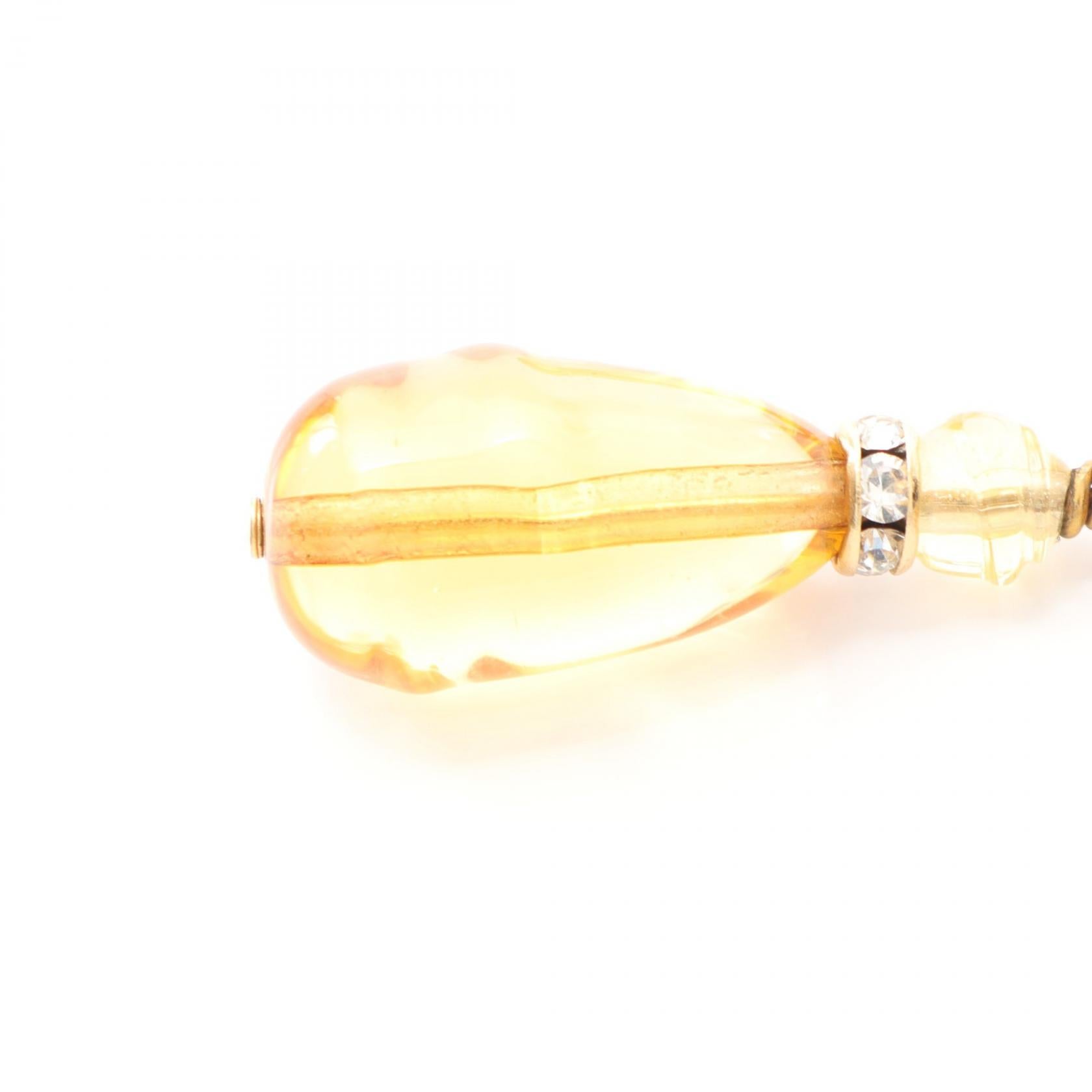 ココマーク ピアス GP ラインストーン ゴールド クリア B23S シャネル