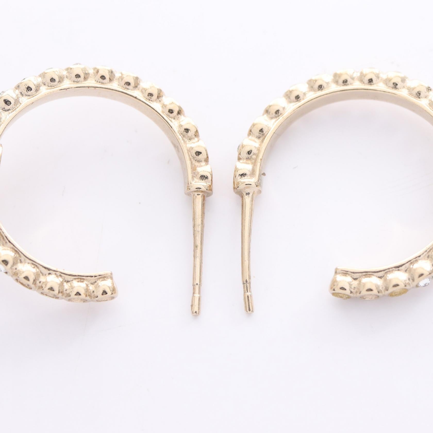 ココマーク ピアス 香水ボトルモチーフ GP ラインストーン ゴールド