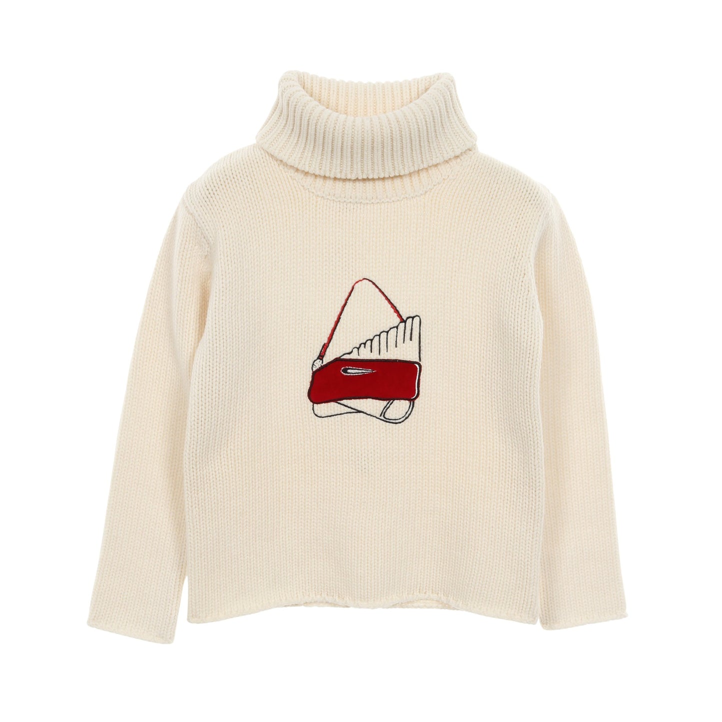 ニット ハイネック ウール アイボリー レッド キッズ クリスチャンディオール トップス Christian Dior