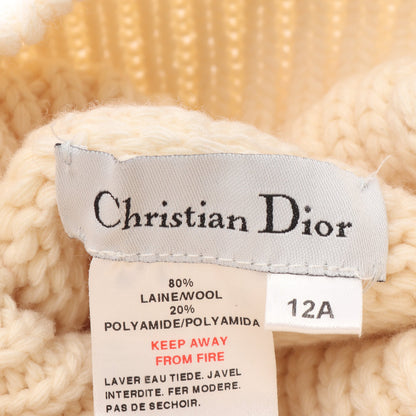ニット ハイネック ウール アイボリー レッド キッズ クリスチャンディオール トップス Christian Dior