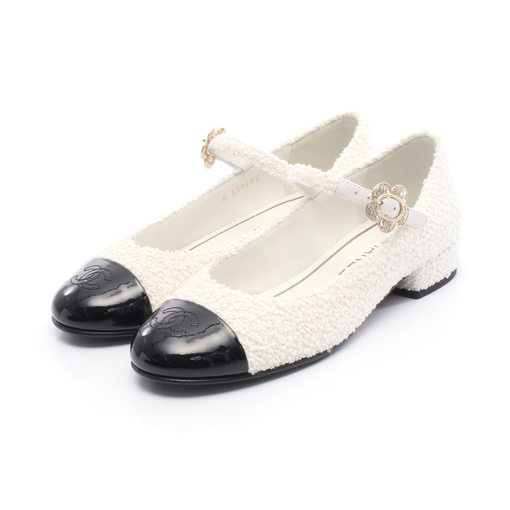 ココマーク メリージェーンシューズ パンプス ツイード エナメルレザー  