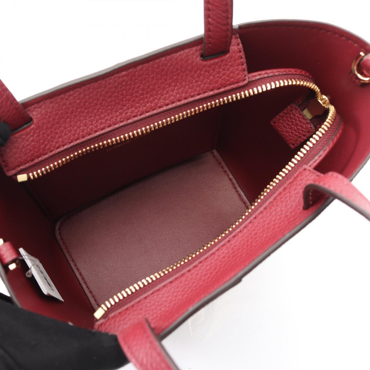 FLORA フローラ ミディアム ハンドバッグ レザー PVCコーティングキャンバス ボルドー マイケルコース バッグ MICHAEL KORS