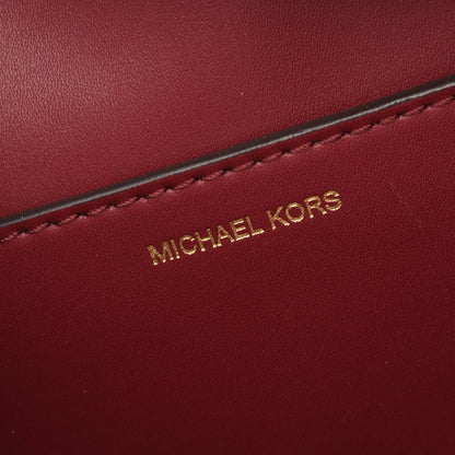 FLORA フローラ ミディアム ハンドバッグ レザー PVCコーティングキャンバス ボルドー マイケルコース バッグ MICHAEL KORS