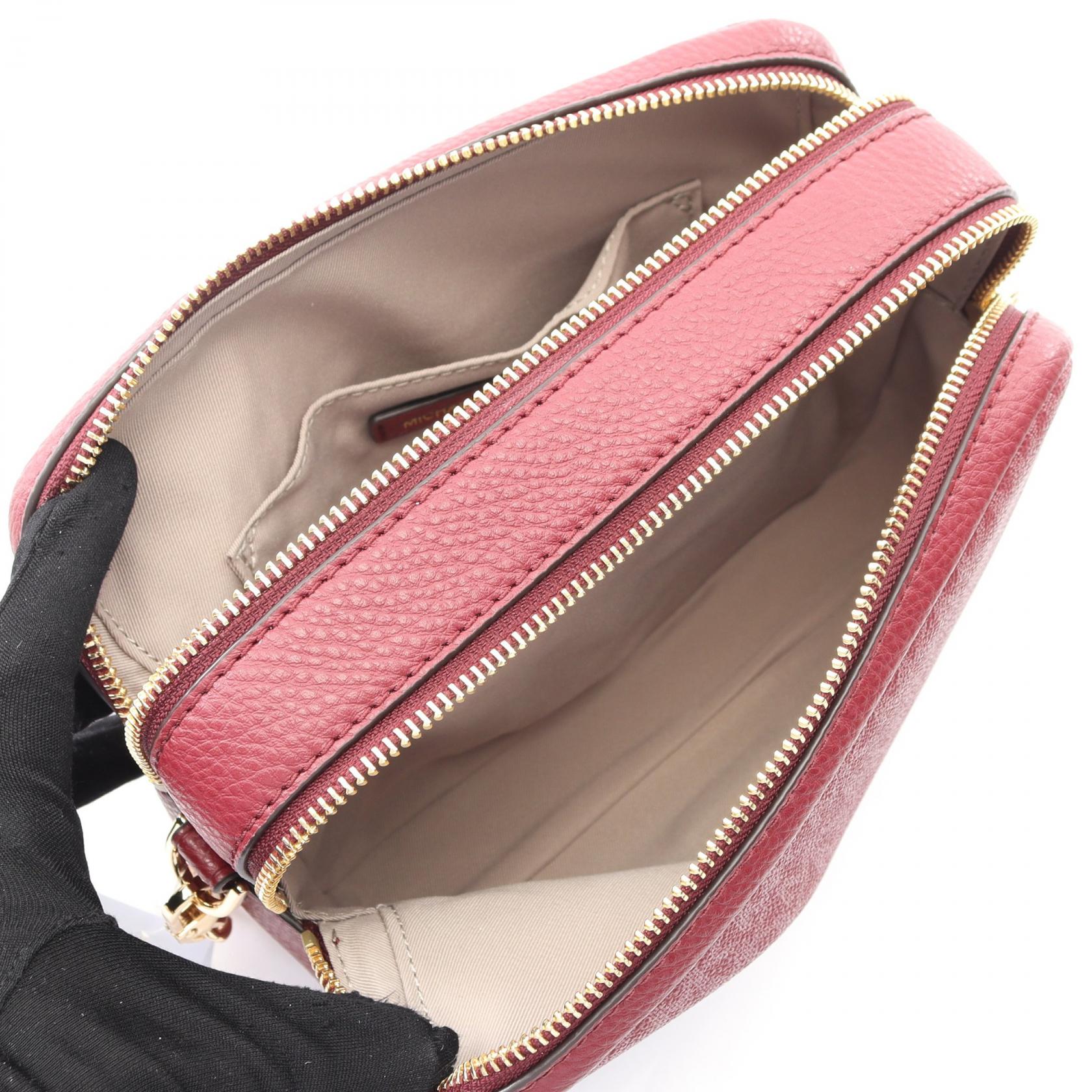 BRYANT カメラバッグ ハンドバッグ PVCコーティングキャンバス レザー ボルドー マイケルコース バッグ MICHAEL KORS