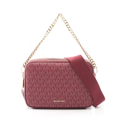 BRYANT カメラバッグ ハンドバッグ PVCコーティングキャンバス レザー ボルドー マイケルコース バッグ MICHAEL KORS