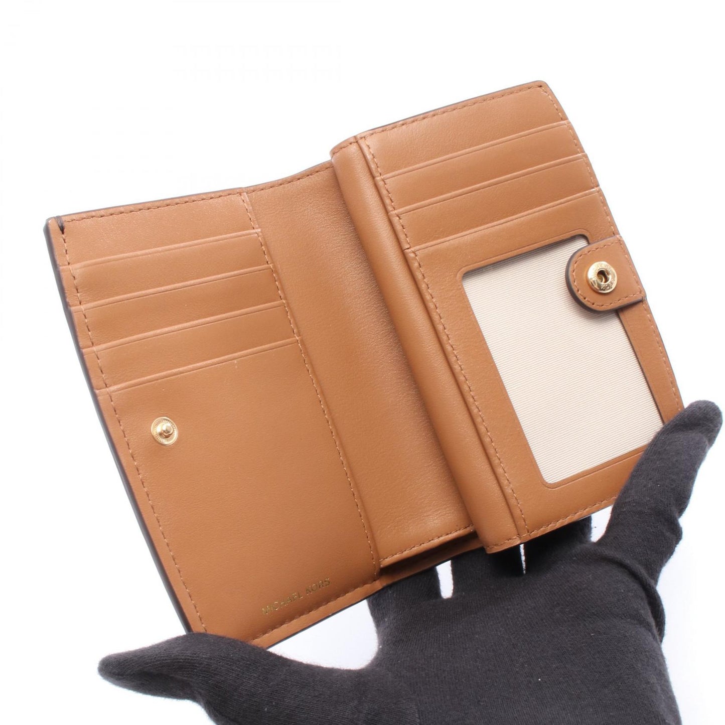 BRYANT ブライアント 二つ折り財布 その他 PVC ブラウン マイケルコース 財布・小物 MICHAEL KORS