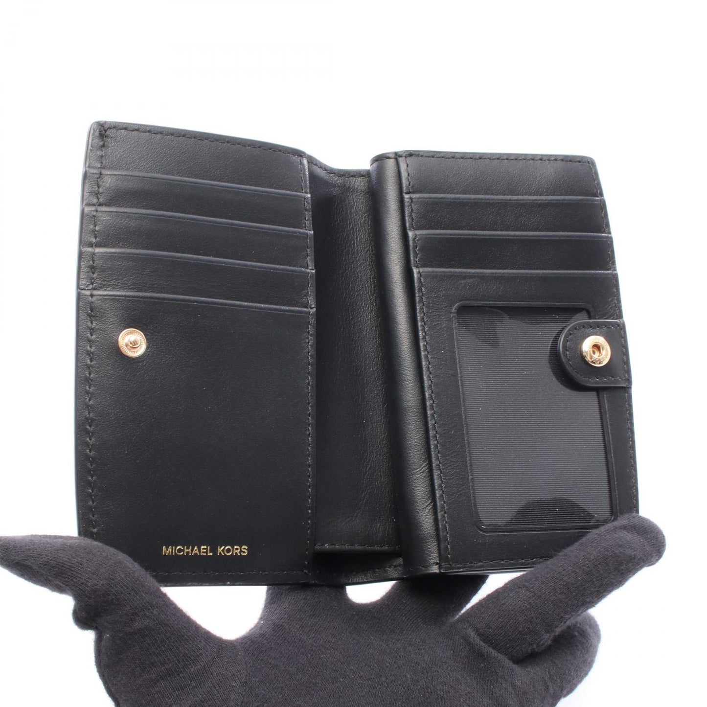 BRYANT ブライアント 二つ折り財布 レザー ブラック マイケルコース 財布・小物 MICHAEL KORS