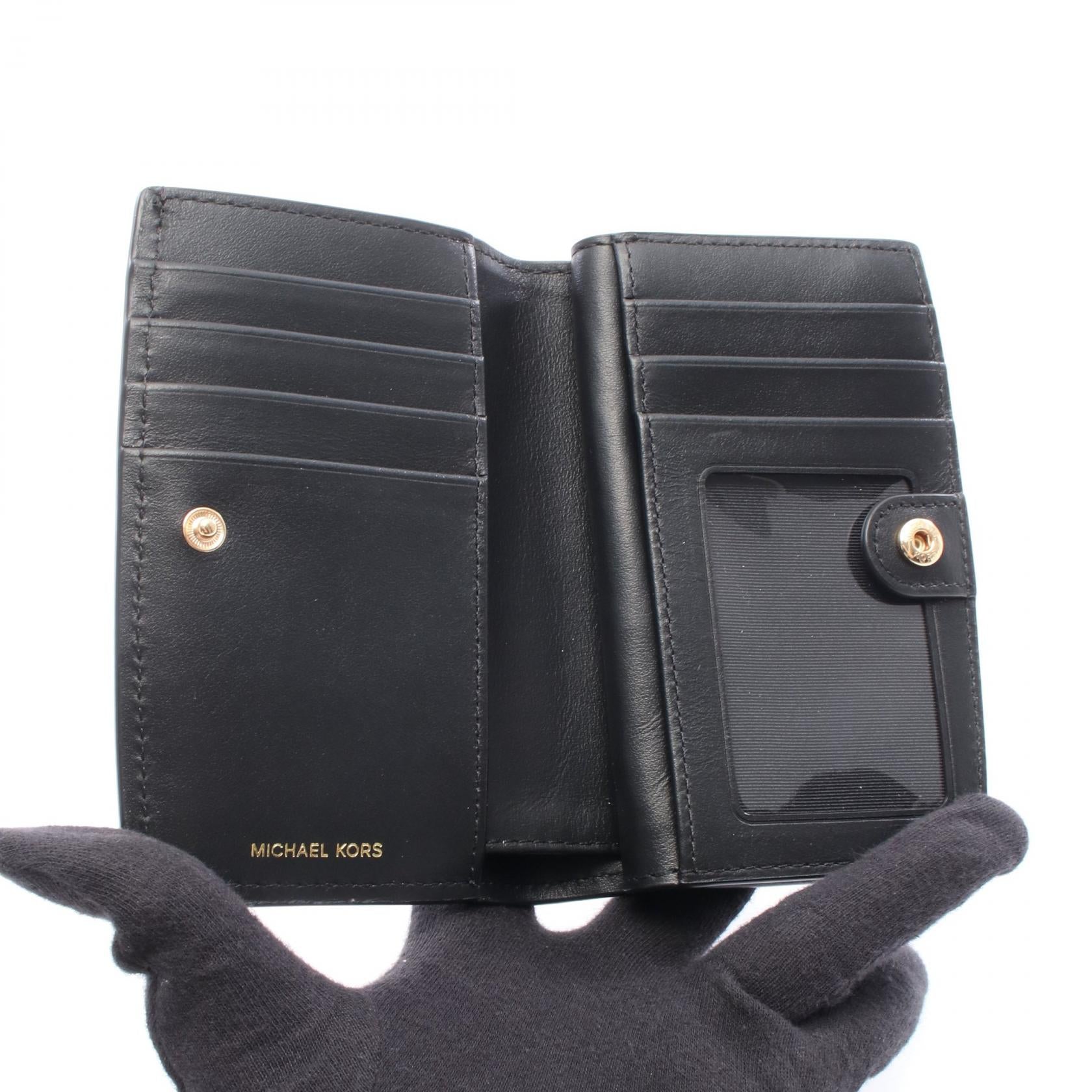BRYANT ブライアント 二つ折り財布 レザー ブラック マイケルコース 財布・小物 MICHAEL KORS