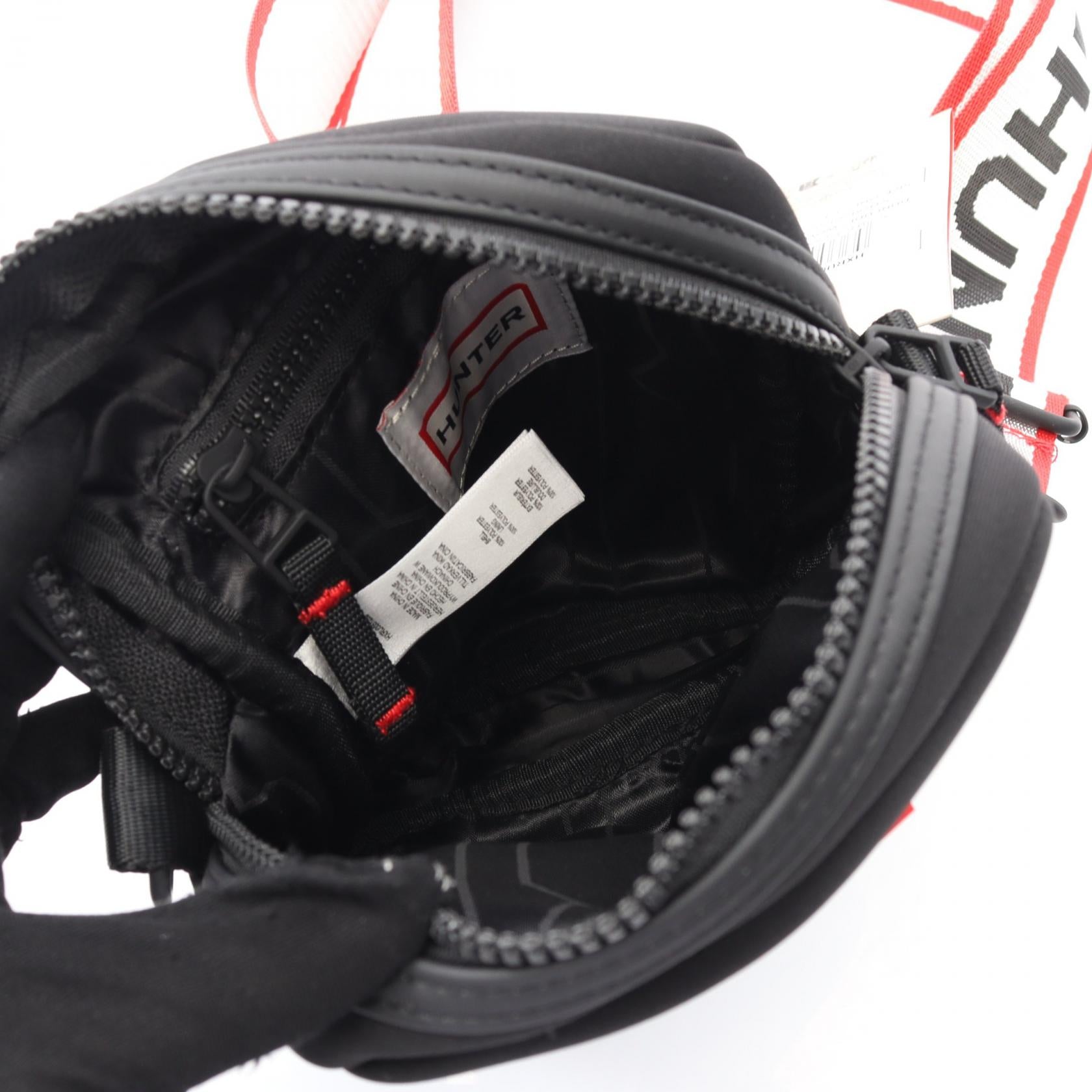 ハンター HUNTER DUNLUDE WOVEN TAPE STRAP CROSSBODY BAG ショルダーバッグ バッグ ポリエステル メンズ レディース ブラック系 HXRU0051252 【新品】 DUNLUDE WOVEN TAPE STRAP CROSSBODY BAG ショルダーバッグ その他
