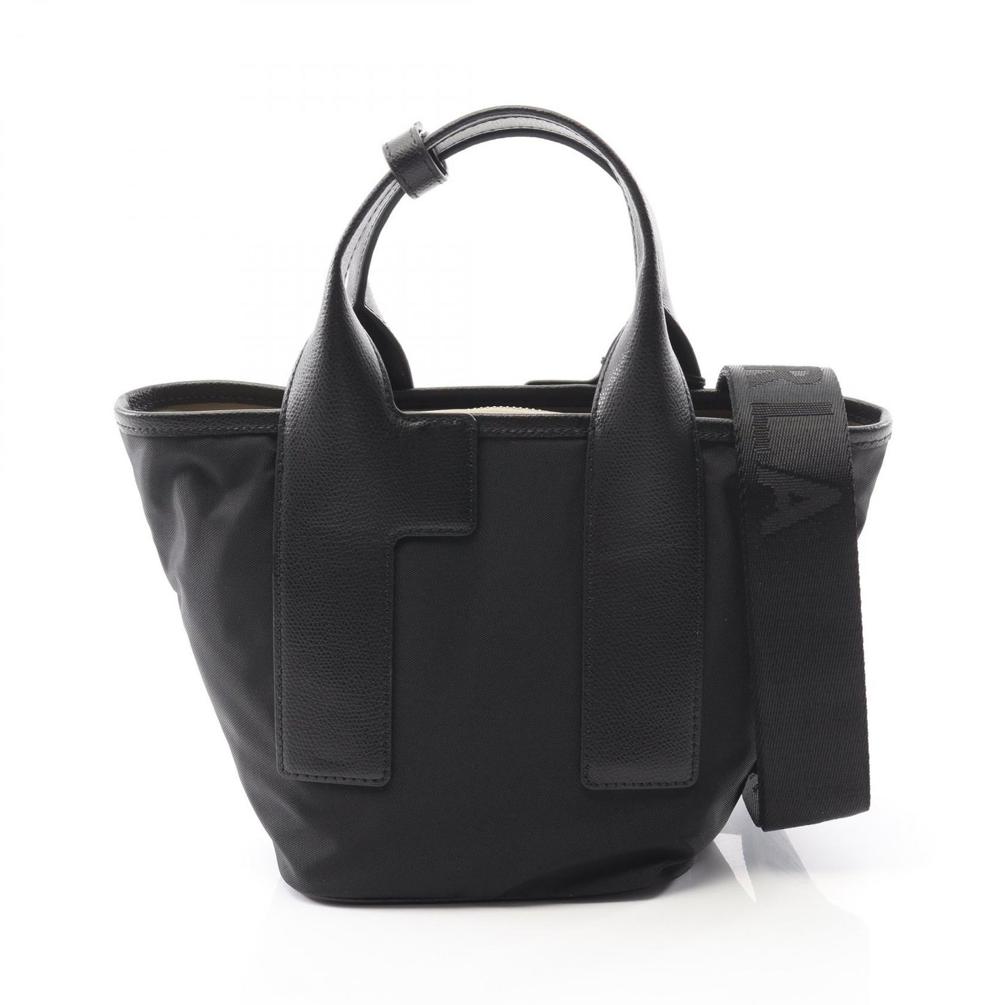 PIUMA ピューマ S ハンドバッグ トートバッグ ナイロン レザー ブラック フルラ バッグ FURLA