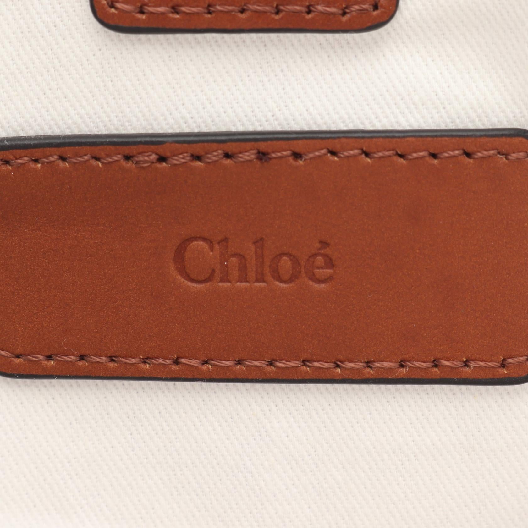 ハンドバッグ キャンバス ホワイト ピンク クロエ バッグ Chloe