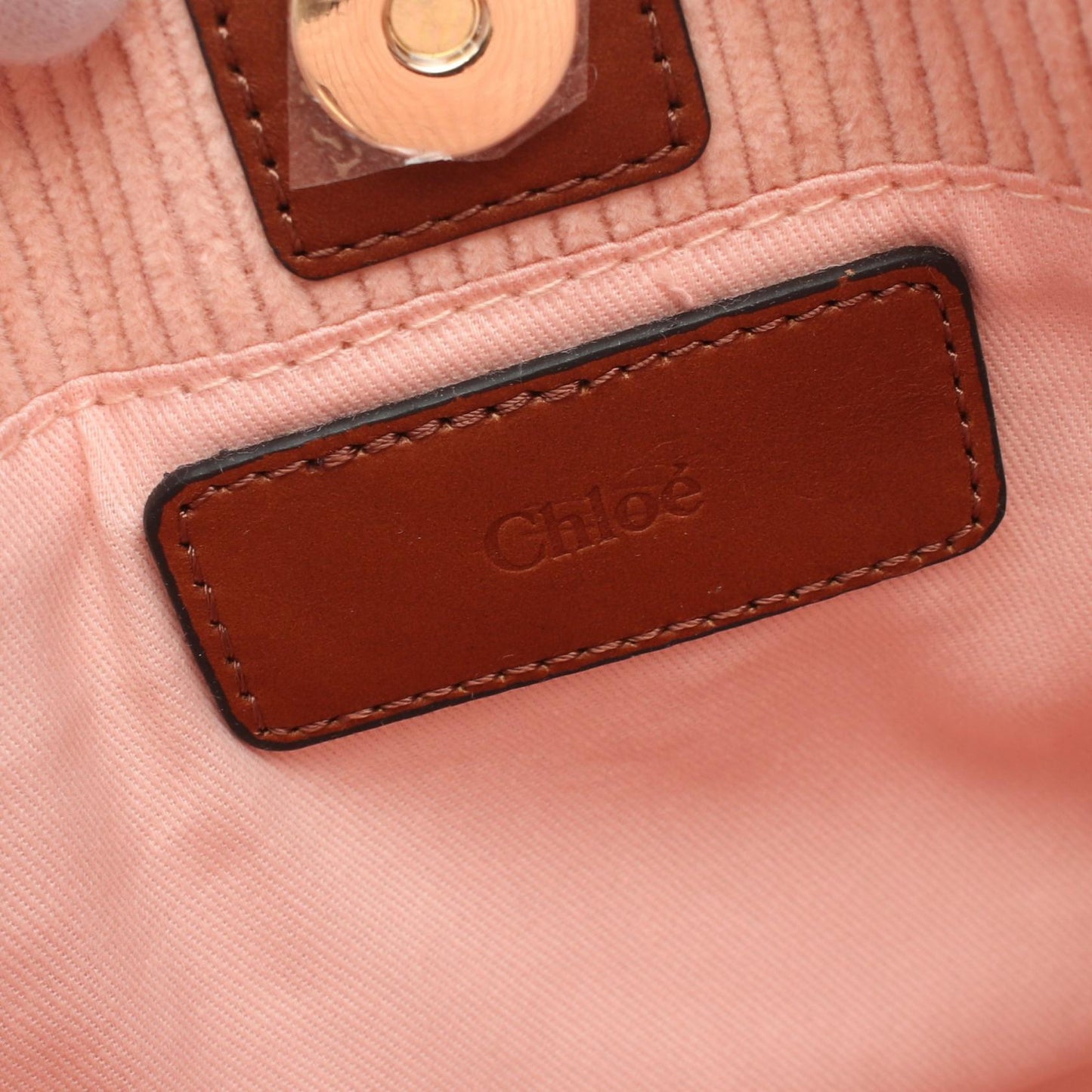 ショルダーバッグ キャンバス レザー コーデュロイ ピンク ブラウン クロエ バッグ Chloe