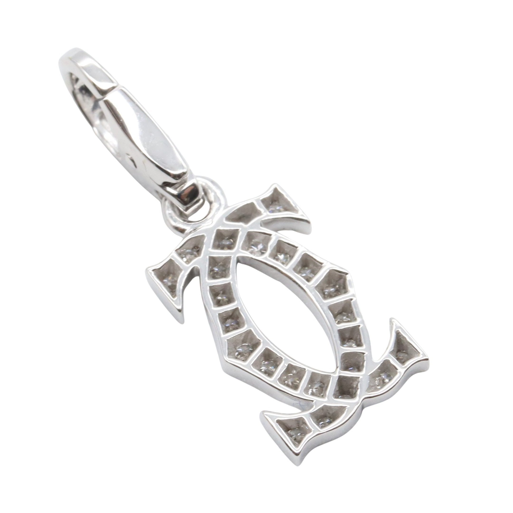 2Cチャーム ダイヤ ペンダントトップ ペンダントトップ チャーム K18WG