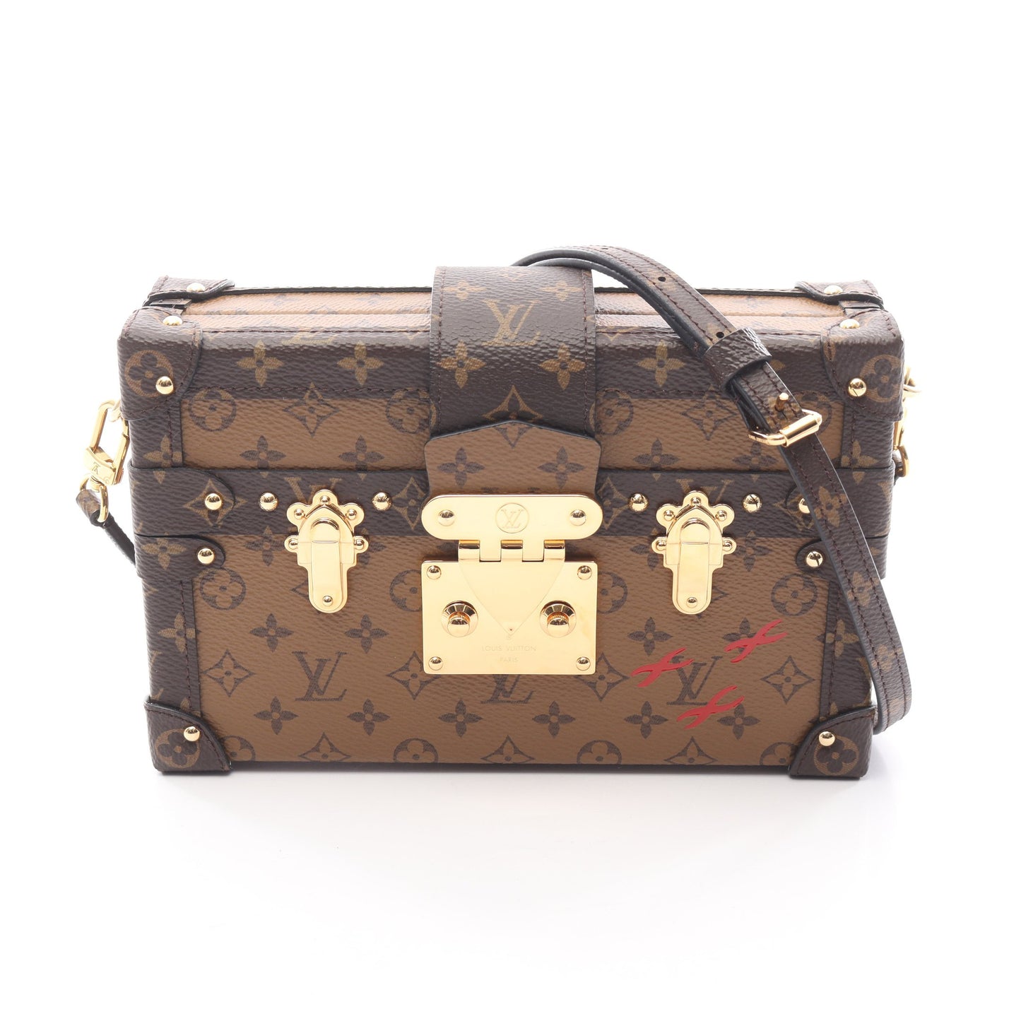 プティット マル モノグラムリバース ショルダーバッグ PVC ライトブラウン ダークブラウン ルイヴィトン バッグ LOUIS VUITTON