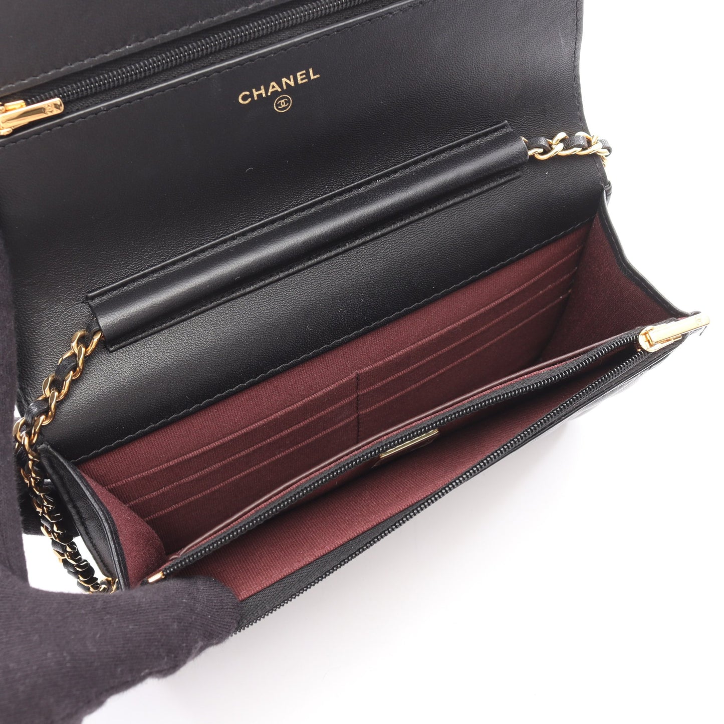 マトラッセ チェーンウォレット ラムスキン ブラック ゴールド金具 シャネル バッグ CHANEL