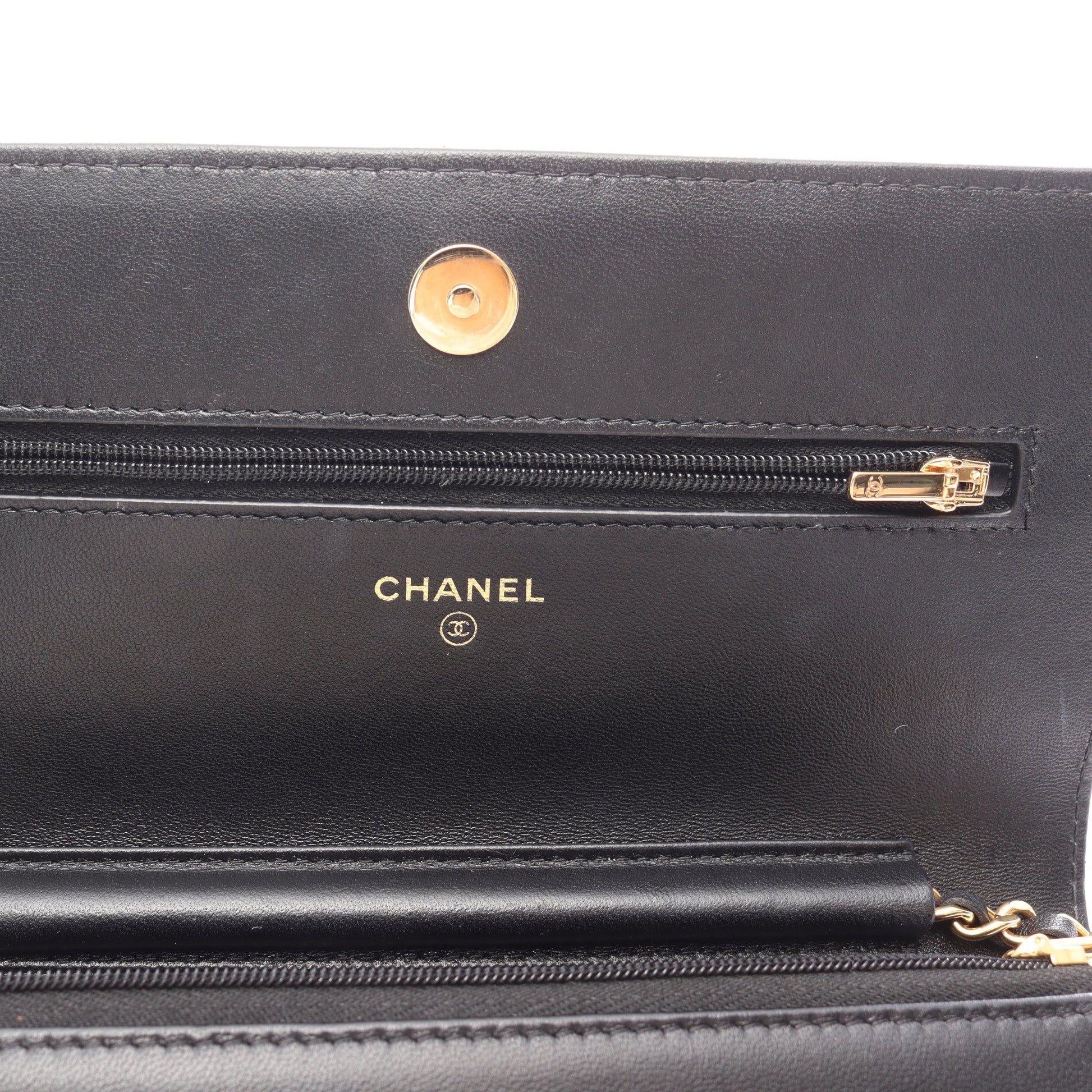 マトラッセ チェーンウォレット ラムスキン ブラック ゴールド金具 シャネル バッグ CHANEL