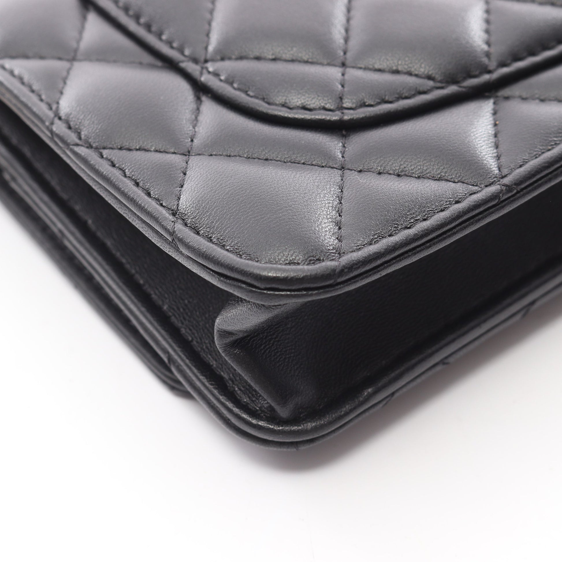 マトラッセ チェーンウォレット ラムスキン ブラック ゴールド金具 シャネル バッグ CHANEL