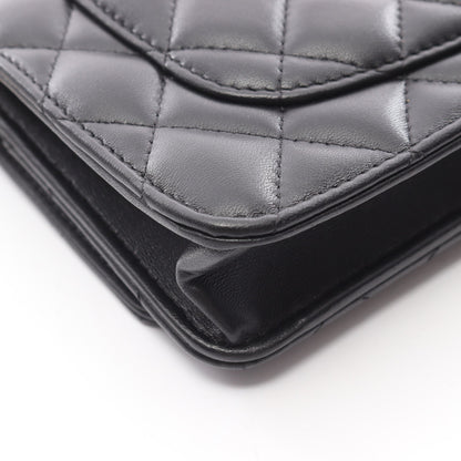 マトラッセ チェーンウォレット ラムスキン ブラック ゴールド金具 シャネル バッグ CHANEL