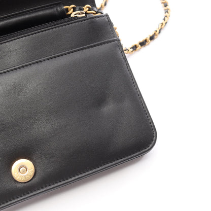 ボーイシャネル マトラッセ チェーンウォレット キャビアスキン ブラック ゴールド金具 シャネル バッグ CHANEL