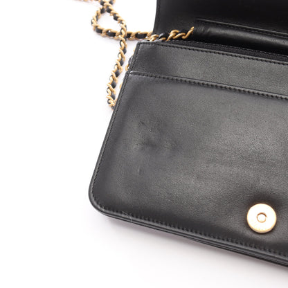 ボーイシャネル マトラッセ チェーンウォレット キャビアスキン ブラック ゴールド金具 シャネル バッグ CHANEL
