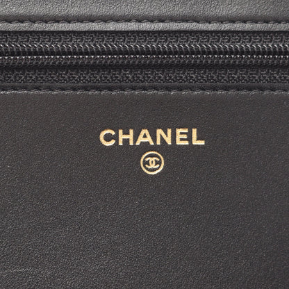 ボーイシャネル マトラッセ チェーンウォレット キャビアスキン ブラック ゴールド金具 シャネル バッグ CHANEL