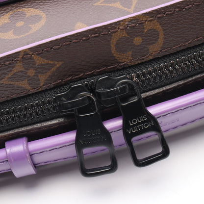 ハンドル ソフトトランク モノグラムマカサー ハンドバッグ PVC レザー ブラウン パープル 2WAY ルイヴィトン バッグ LOUIS VUITTON