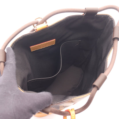 LOUIS VUITTON × NIGO ランドネ メッセンジャー モノグラムストライプ ショルダーバッグ PVC レザー ブラウン ルイヴィトン バッグ LOUIS VUITTON