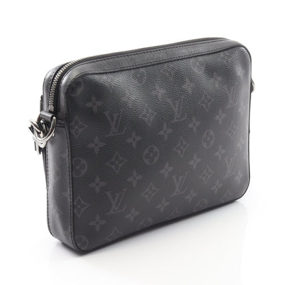 トリオ メッセンジャー モノグラム エクリプス ショルダーバッグ PVC レザー ブラック グレー ルイヴィトン バッグ LOUIS VUITTON