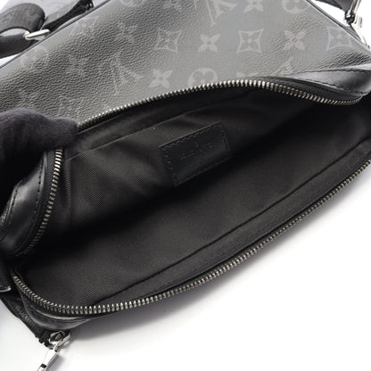 トリオ メッセンジャー モノグラム エクリプス ショルダーバッグ PVC レザー ブラック グレー ルイヴィトン バッグ LOUIS VUITTON