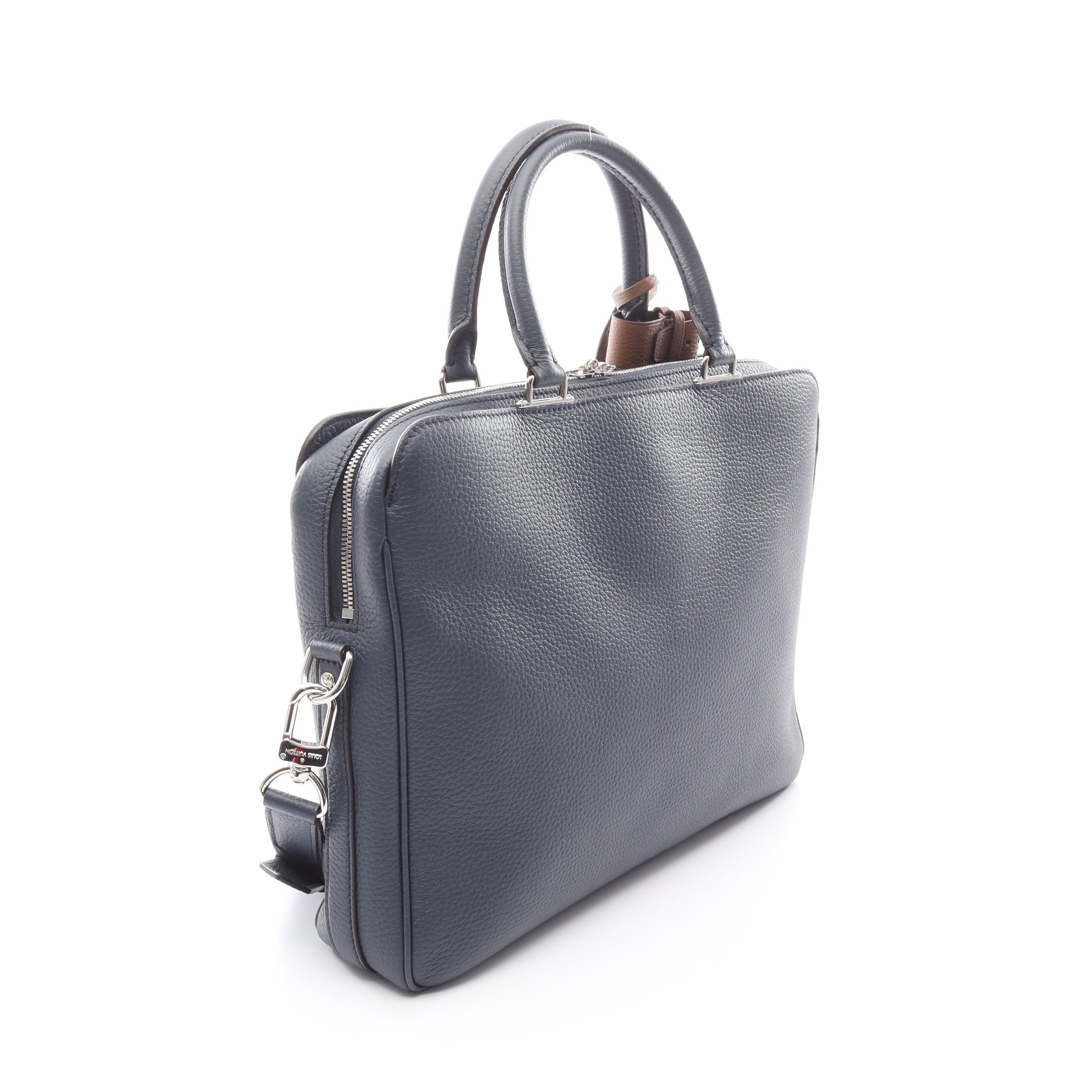 【美品】ルイヴィトン ヴィクトール トリヨン ビジネスバッグ ネイビー 2way 美品】ルイヴィトン ヴィクトール トリヨン ビジネスバッグ ネイビー