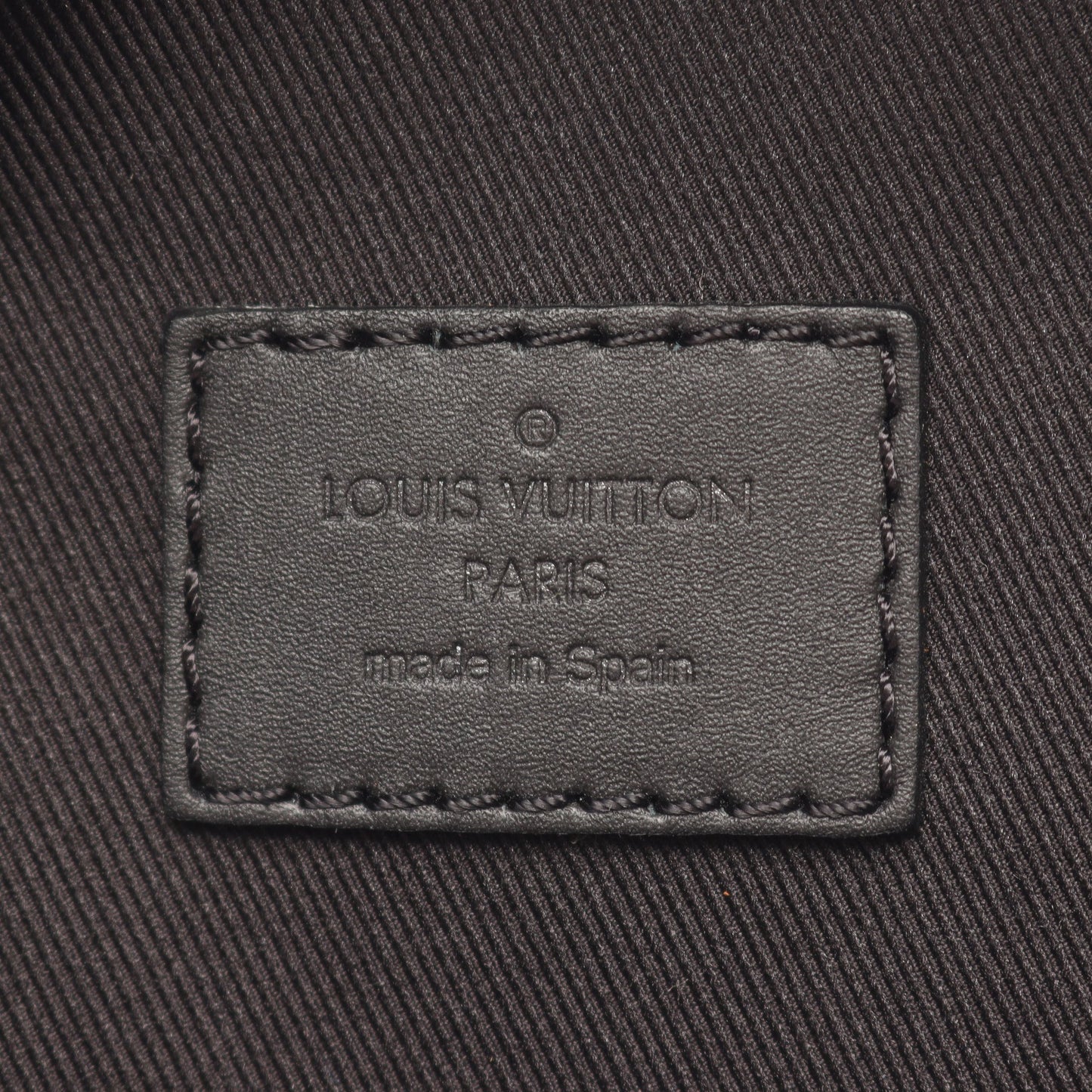 ダミエ アンフィニ バムバッグ ボディバッグ ウエストバッグ レザー ブラック ルイヴィトン バッグ LOUIS VUITTON