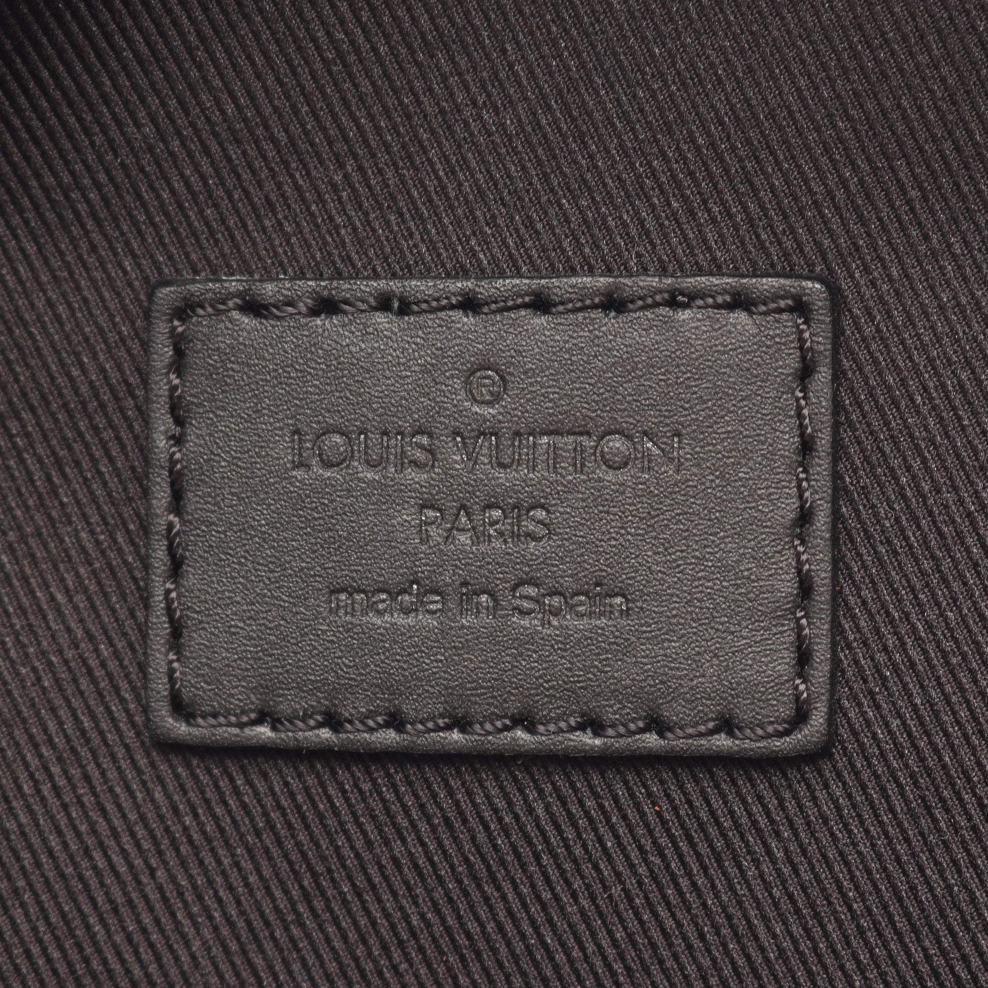 ダミエ アンフィニ バムバッグ ボディバッグ ウエストバッグ レザー ブラック ルイヴィトン バッグ LOUIS VUITTON