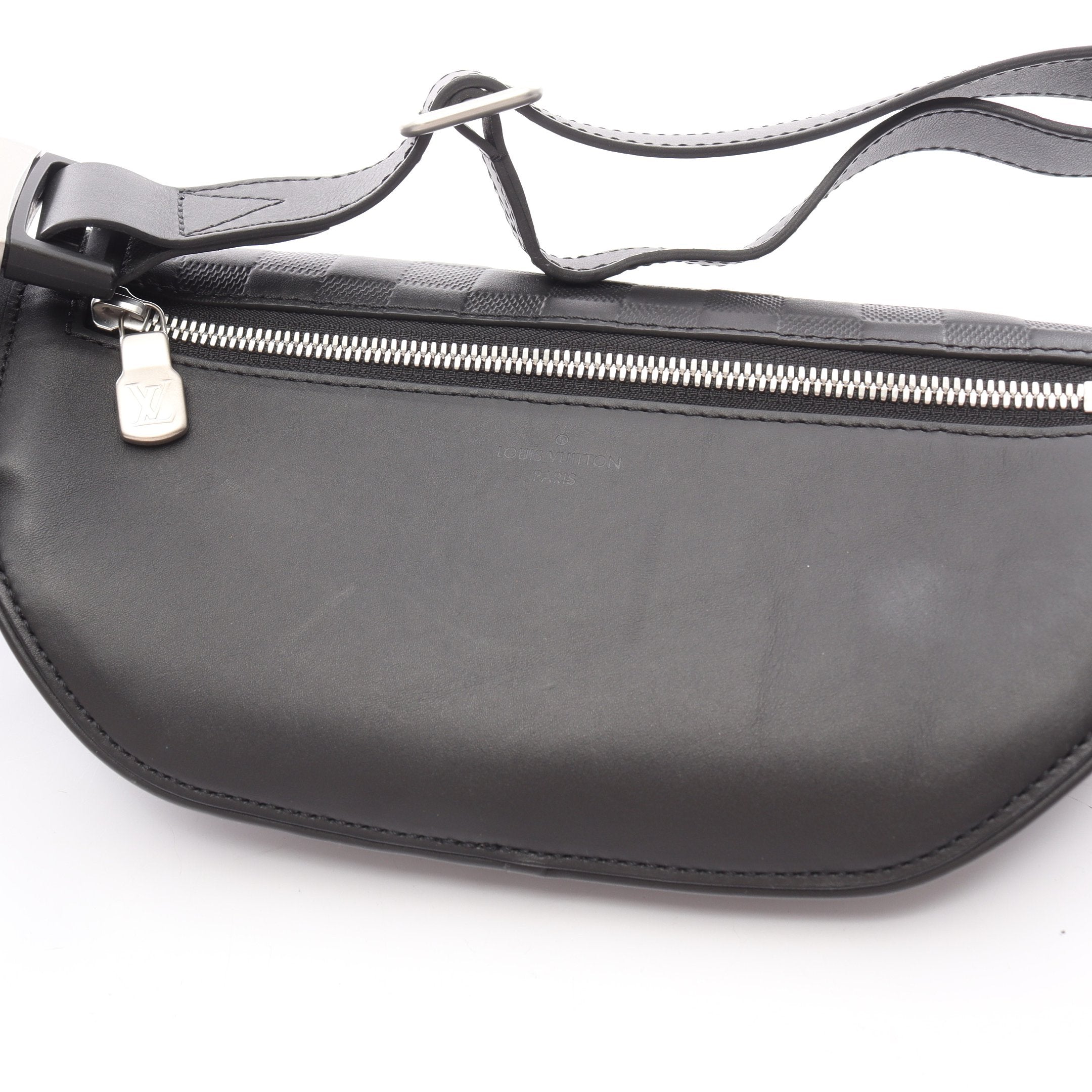 ダミエ アンフィニ バムバッグ ボディバッグ ウエストバッグ レザー