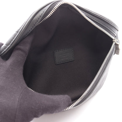 ダミエ アンフィニ バムバッグ ボディバッグ ウエストバッグ レザー ブラック ルイヴィトン バッグ LOUIS VUITTON