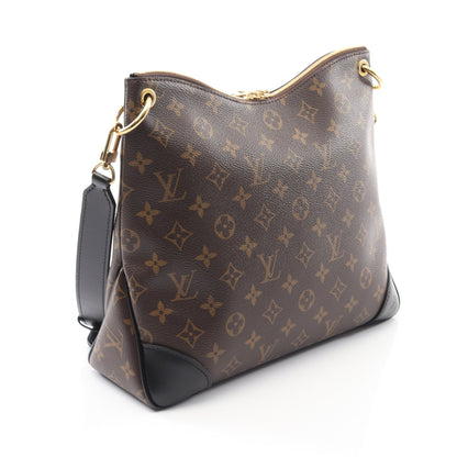 オデオン NM MM モノグラム ノワール ショルダーバッグ PVC レザー ブラウン ブラック ルイヴィトン バッグ LOUIS VUITTON