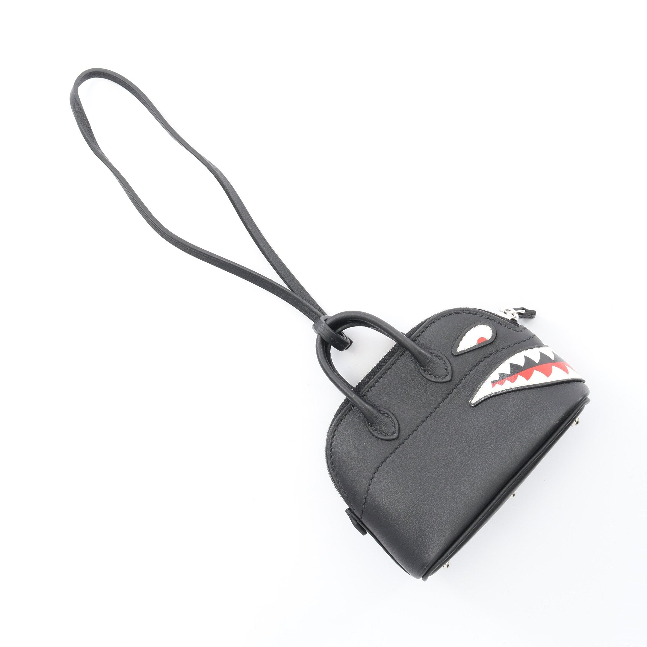 バッグチャーム ヴォースイフト ブラック シルバー金具 W刻印