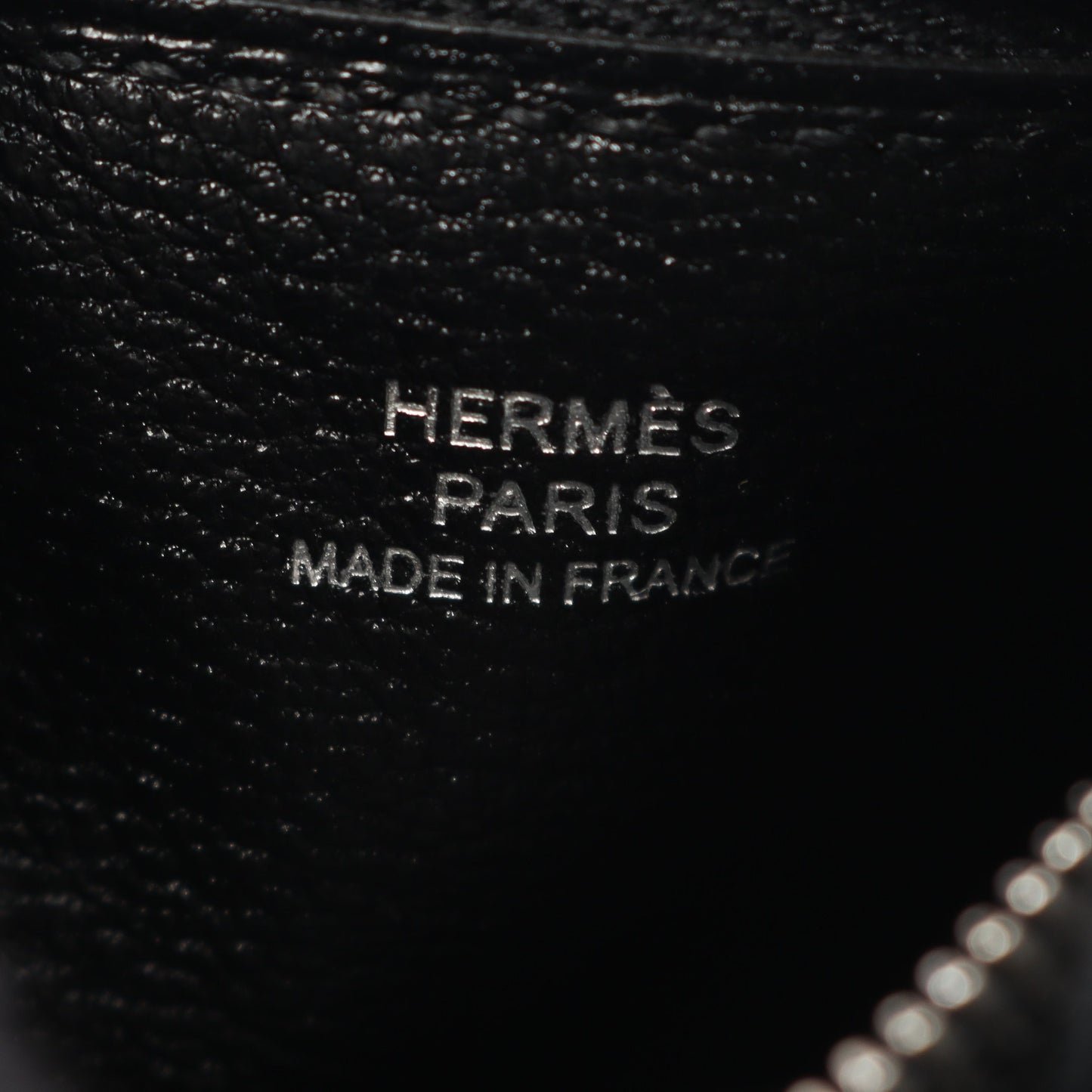 バッグチャーム ヴォースイフト ブラック シルバー金具 W刻印 エルメス 財布・小物 HERMES