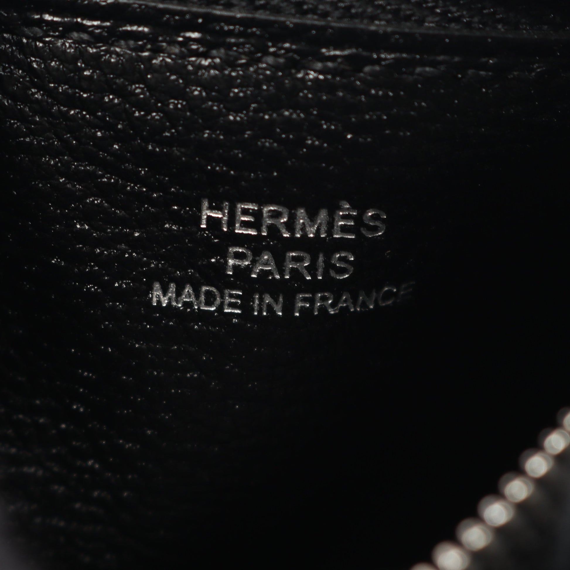 バッグチャーム ヴォースイフト ブラック シルバー金具 W刻印 エルメス 財布・小物 HERMES