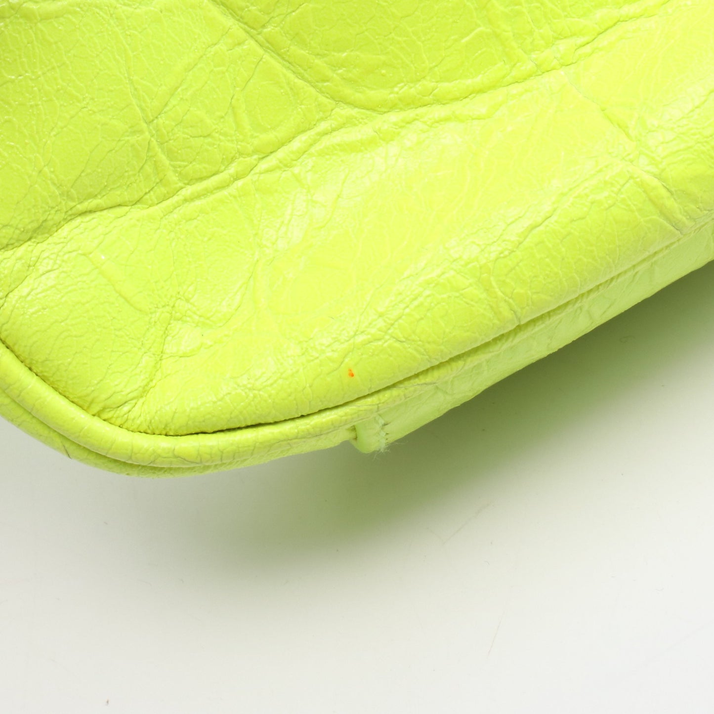LE CAGOLE MINI BB ル カゴール ミニ チェーンハンドバッグ レザー イエロー ネオンカラー 2WAY バレンシアガ バッグ BALENCIAGA