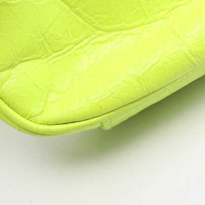 LE CAGOLE MINI BB ル カゴール ミニ チェーンハンドバッグ レザー イエロー ネオンカラー 2WAY バレンシアガ バッグ BALENCIAGA