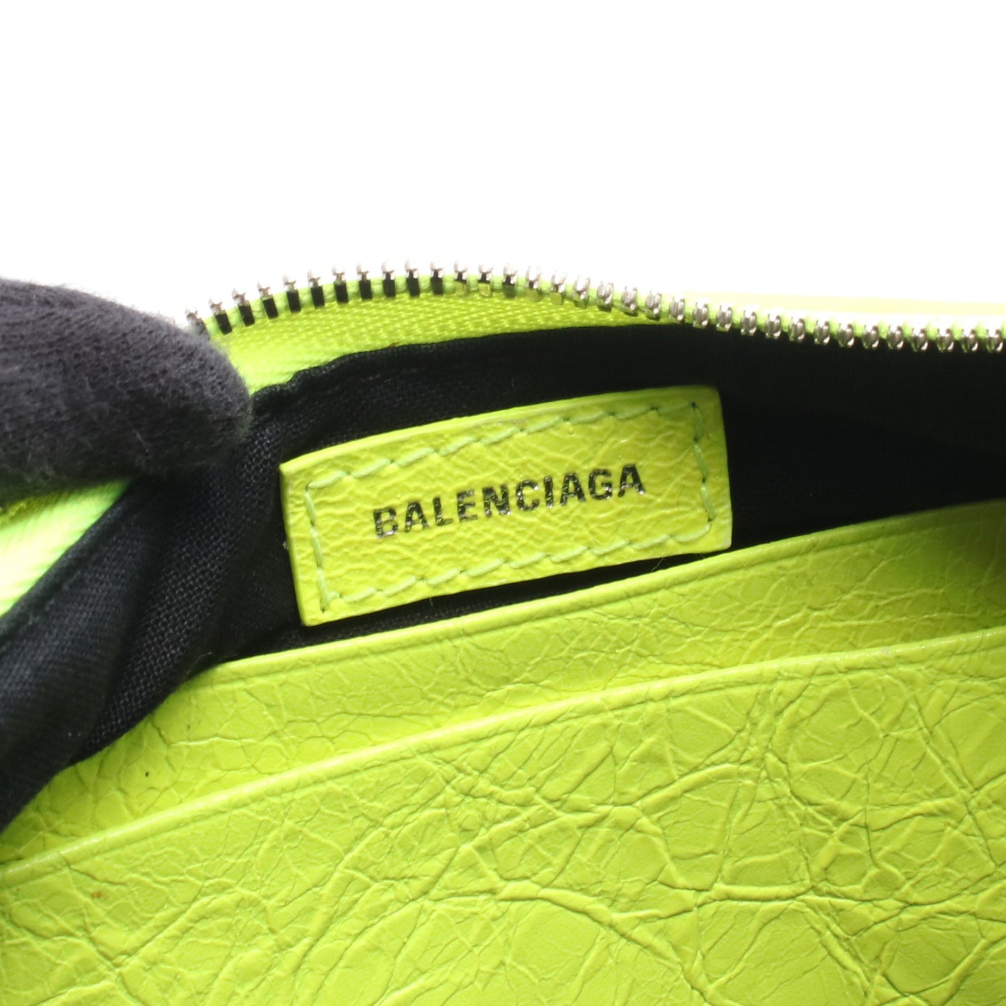 LE CAGOLE MINI BB ル カゴール ミニ チェーンハンドバッグ レザー イエロー ネオンカラー 2WAY バレンシアガ バッグ BALENCIAGA