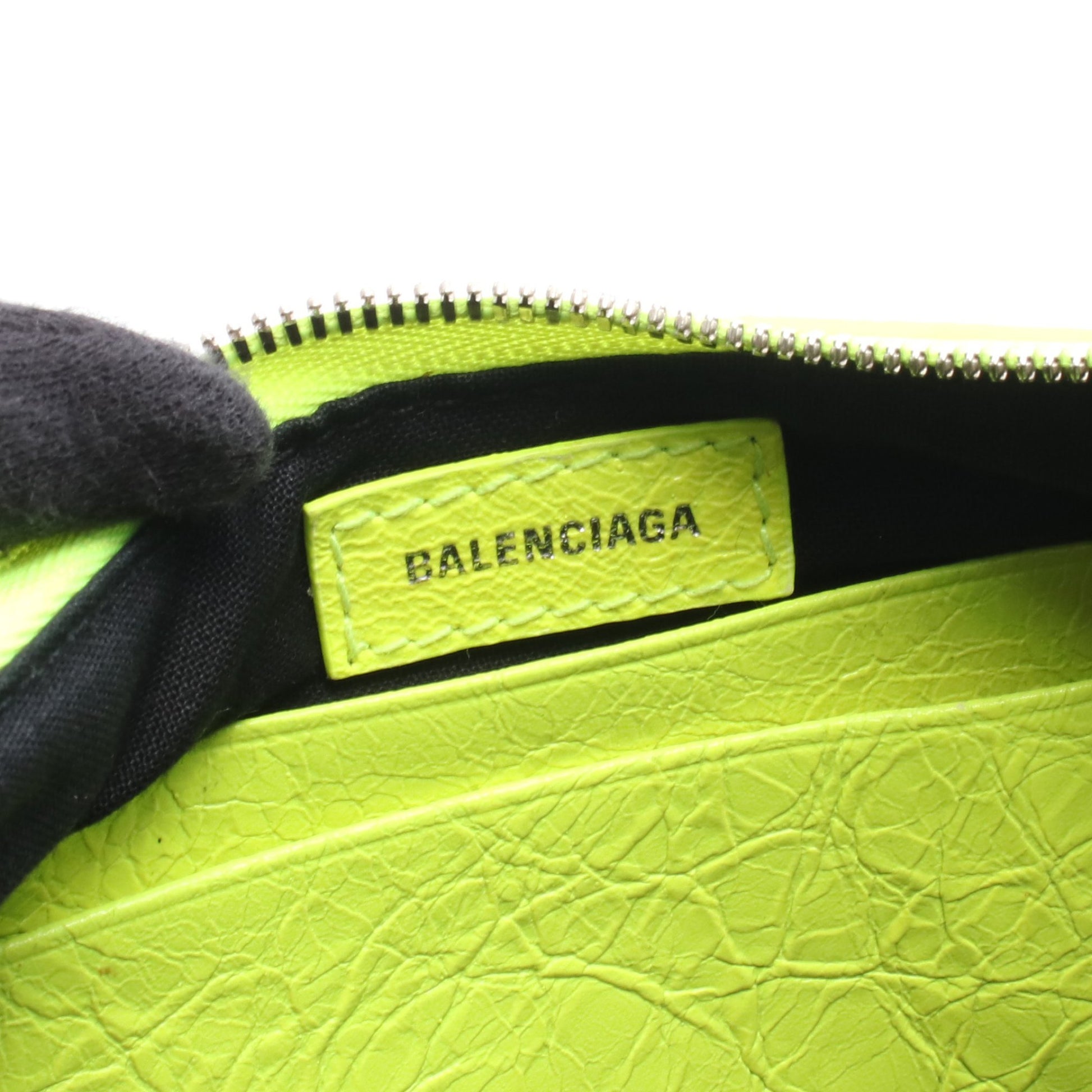 LE CAGOLE MINI BB ル カゴール ミニ チェーンハンドバッグ レザー イエロー ネオンカラー 2WAY バレンシアガ バッグ BALENCIAGA